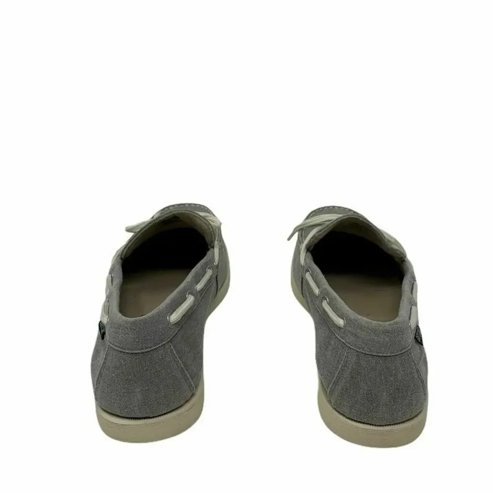 Eastland Men's Grey Yarmouth Canvas Boat Shoes 8D